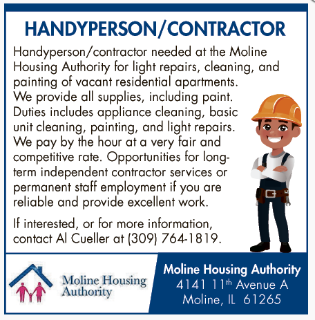 MHA is Looking for a Handyperson / Contractor